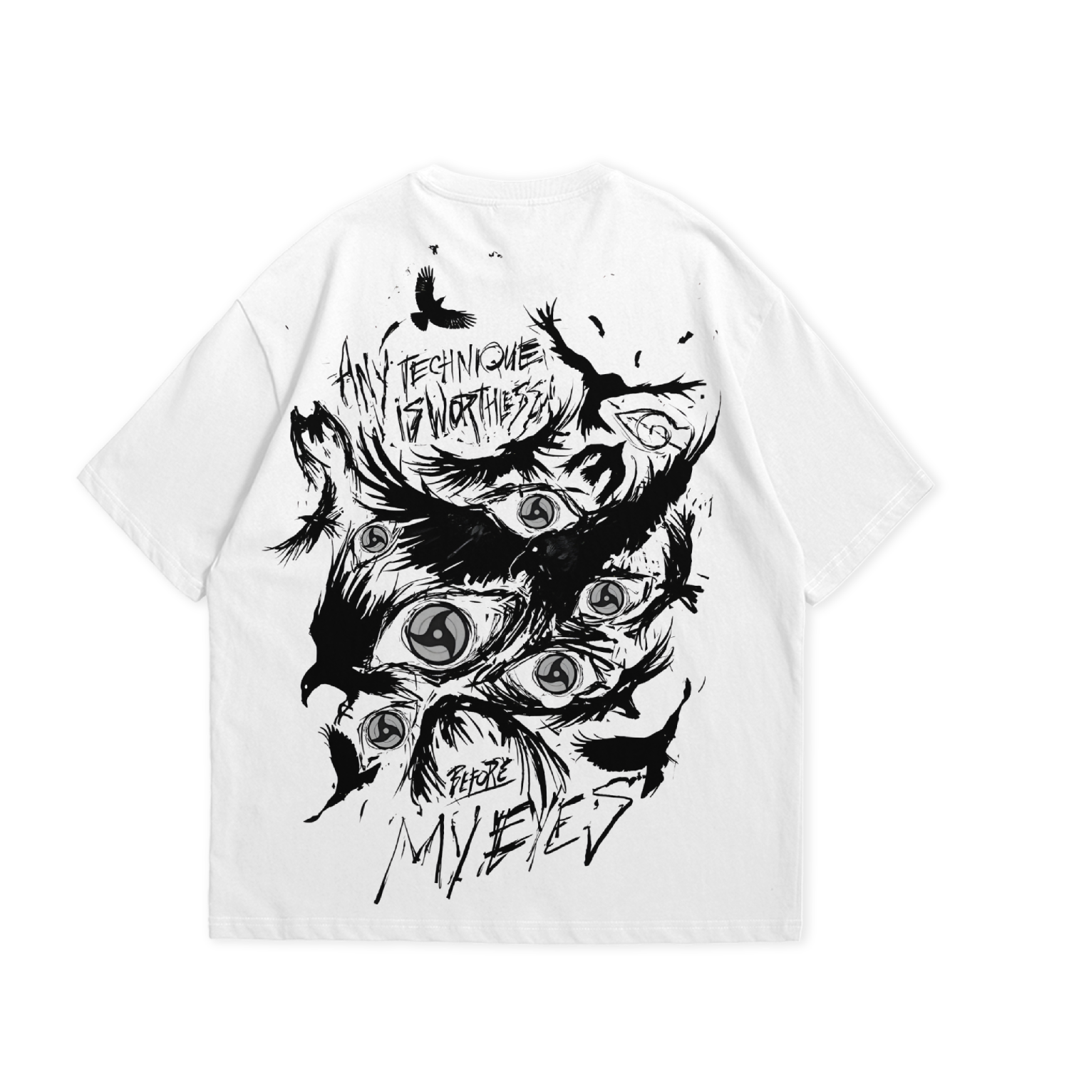 My Eyes Never Lie Itachi 240 GSM Oversized Tshirt