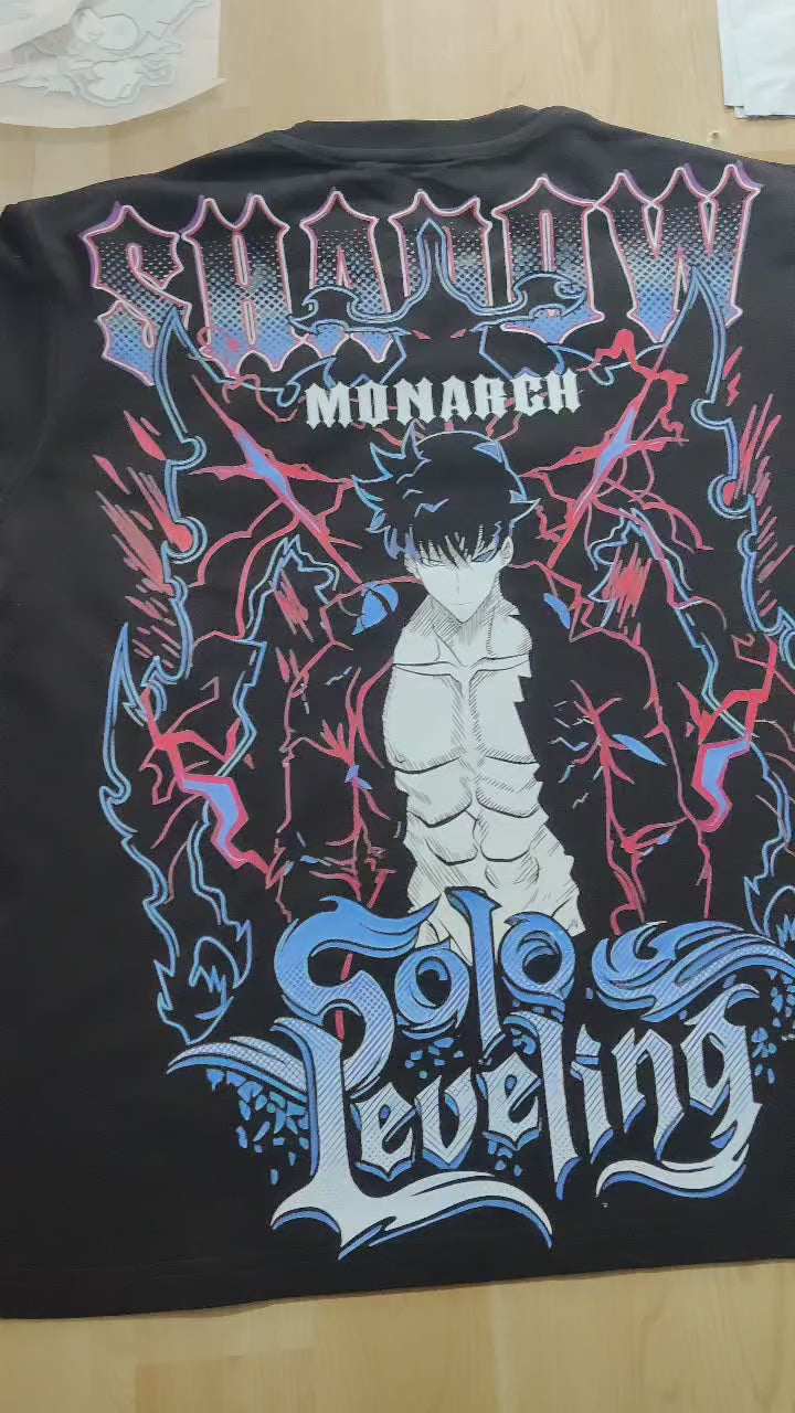 Shadow Monarch Solo Leveling Oversized 240GSM