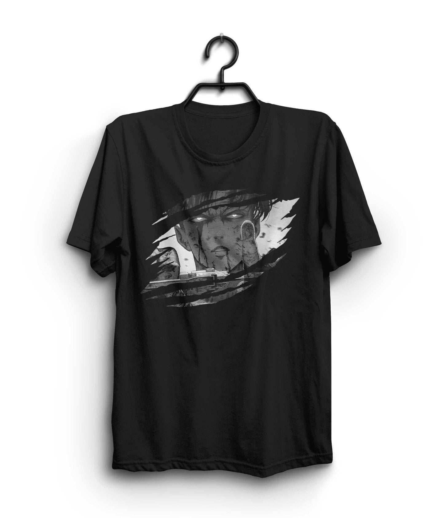 Levi Ackerman Tshirt Half Sleeves Round Neck - Attack on Titans - Gizmoz.in