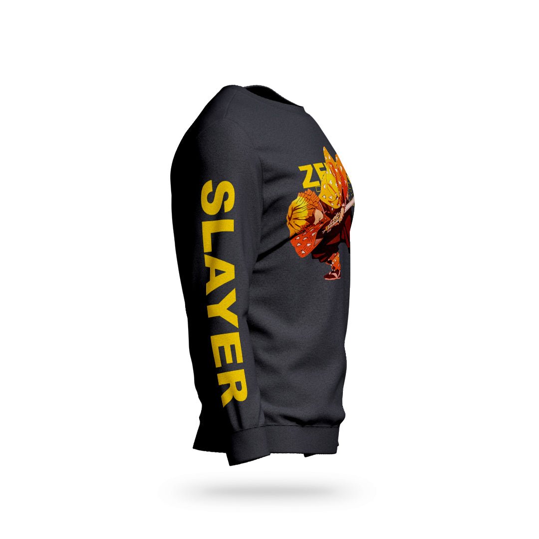 Zenitsu Demon Slayer Black Sweatshirt - Gizmoz.in