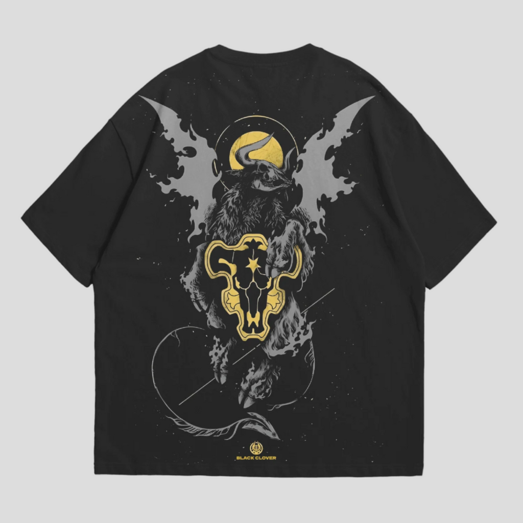 Black Clover Gold Tshirt Drop Shoulder 240 GSM