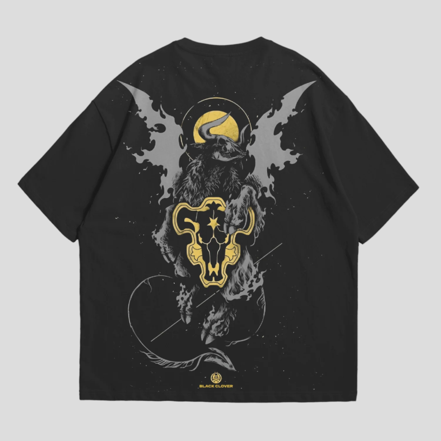 Black Clover Gold Tshirt Drop Shoulder 240 GSM