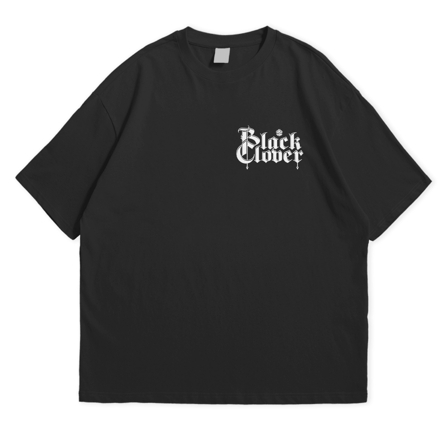 Black Clover Oversized Tshirt Drop Shoulder 240 GSM