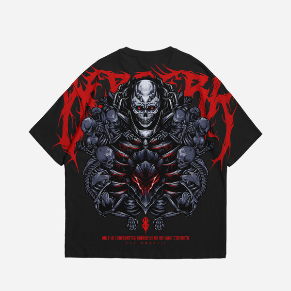 Berserk Skull Oversized Drop Shoulder 240GSM