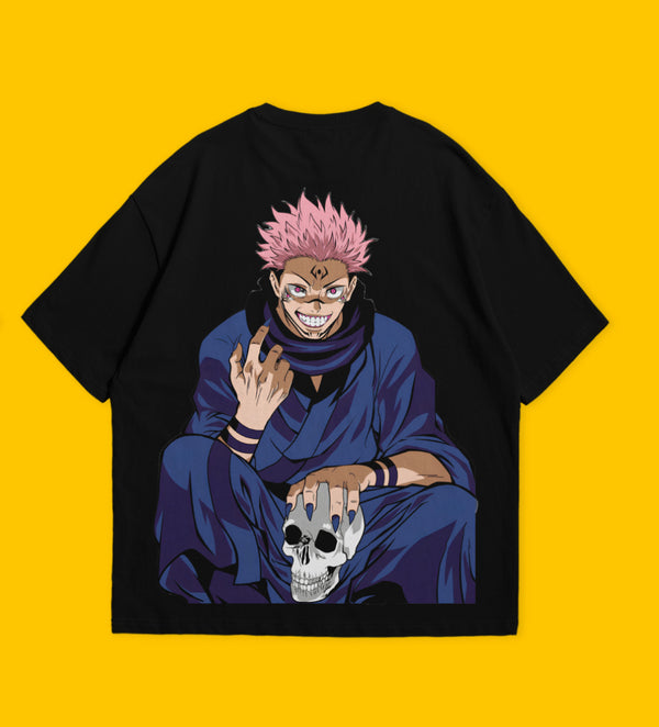 Sukuna OverSized Print Jujutsu kaisen Anime 240 GSM Tshirt