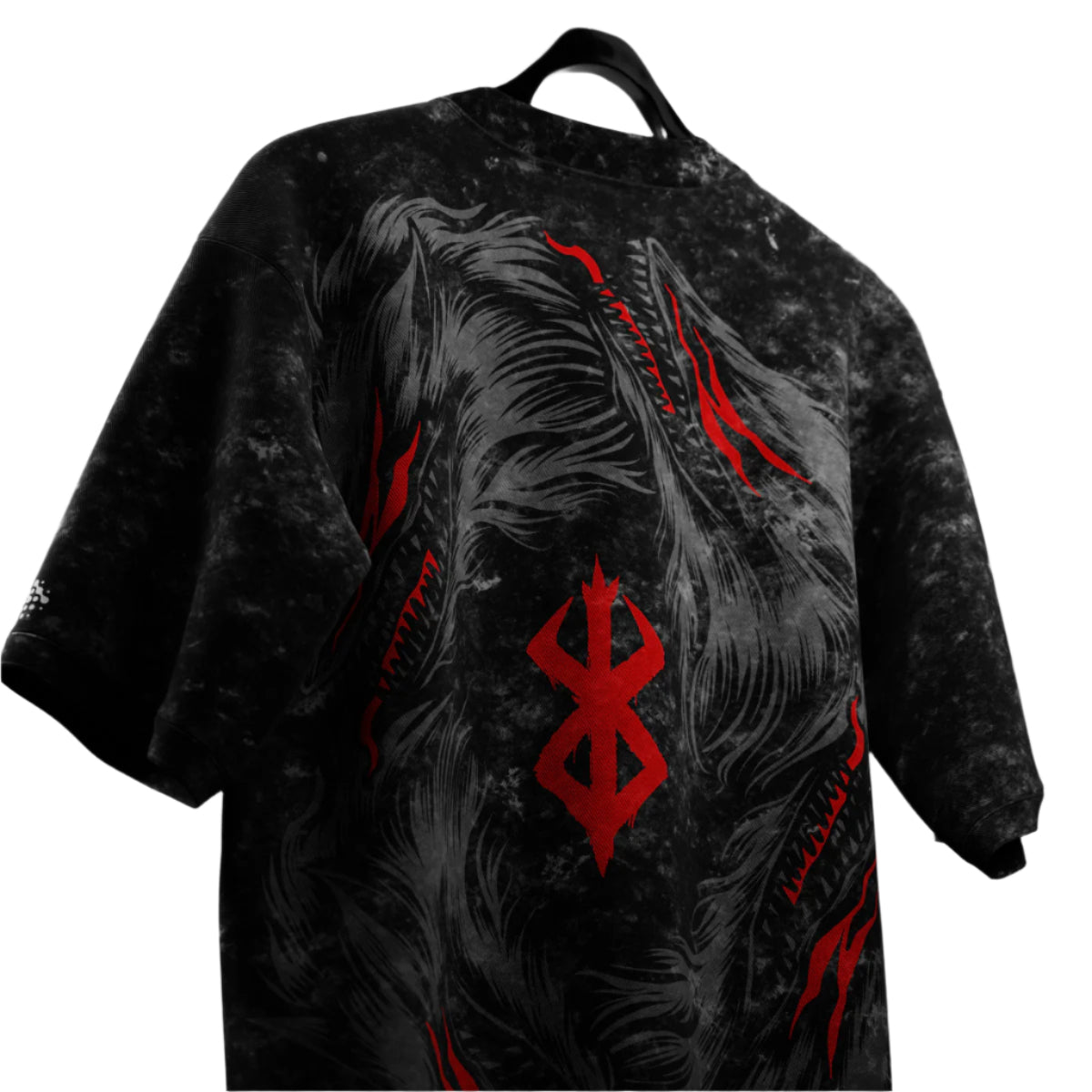 Wolves Berserker Acid Wash 240 GSM Oversized Tshirt