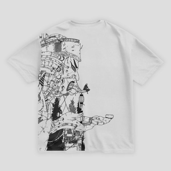 Pain Naruto White Oversized 240 GSM Tshirt