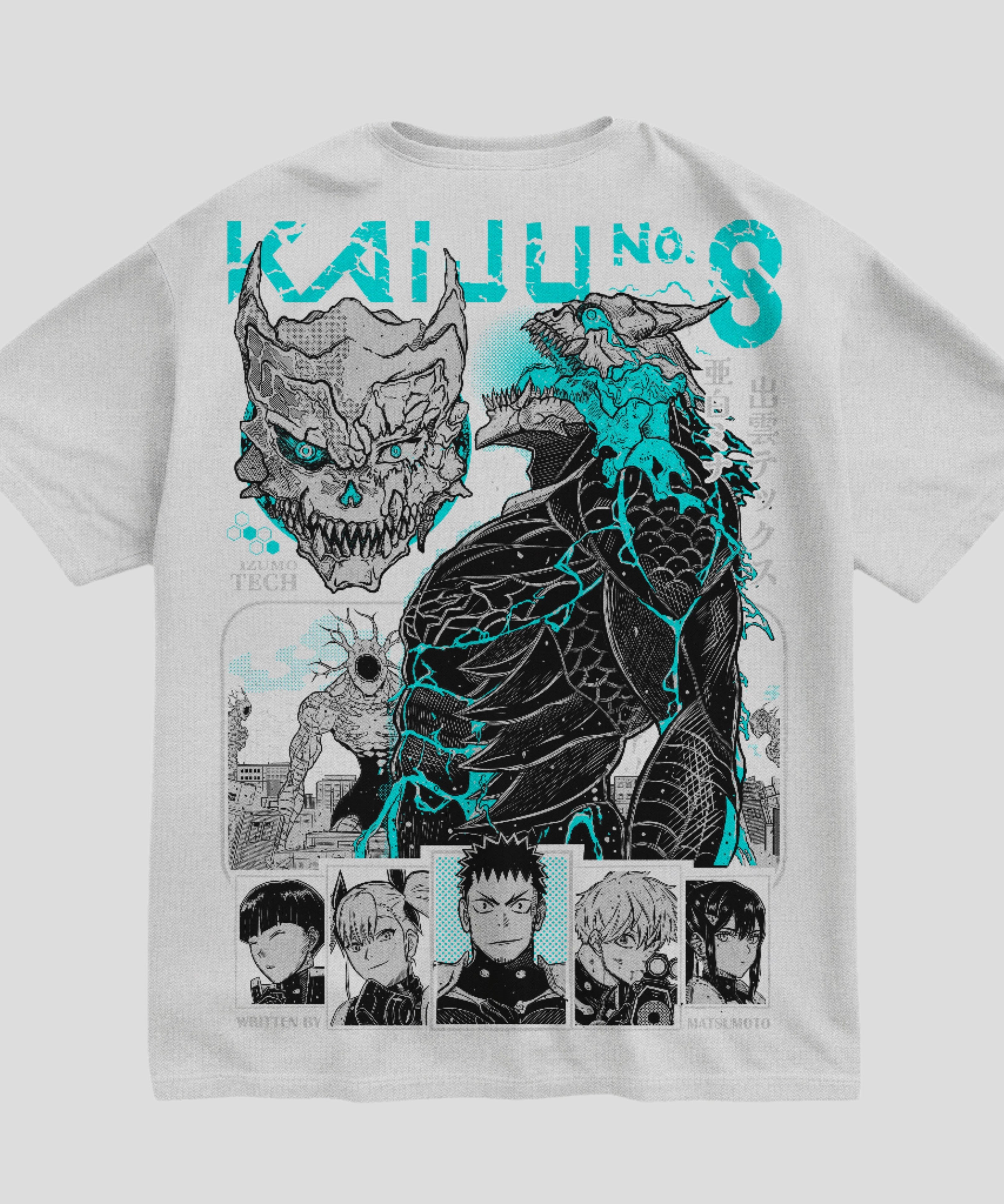 Kaiju No 8 Turq Oversized 250 GSM