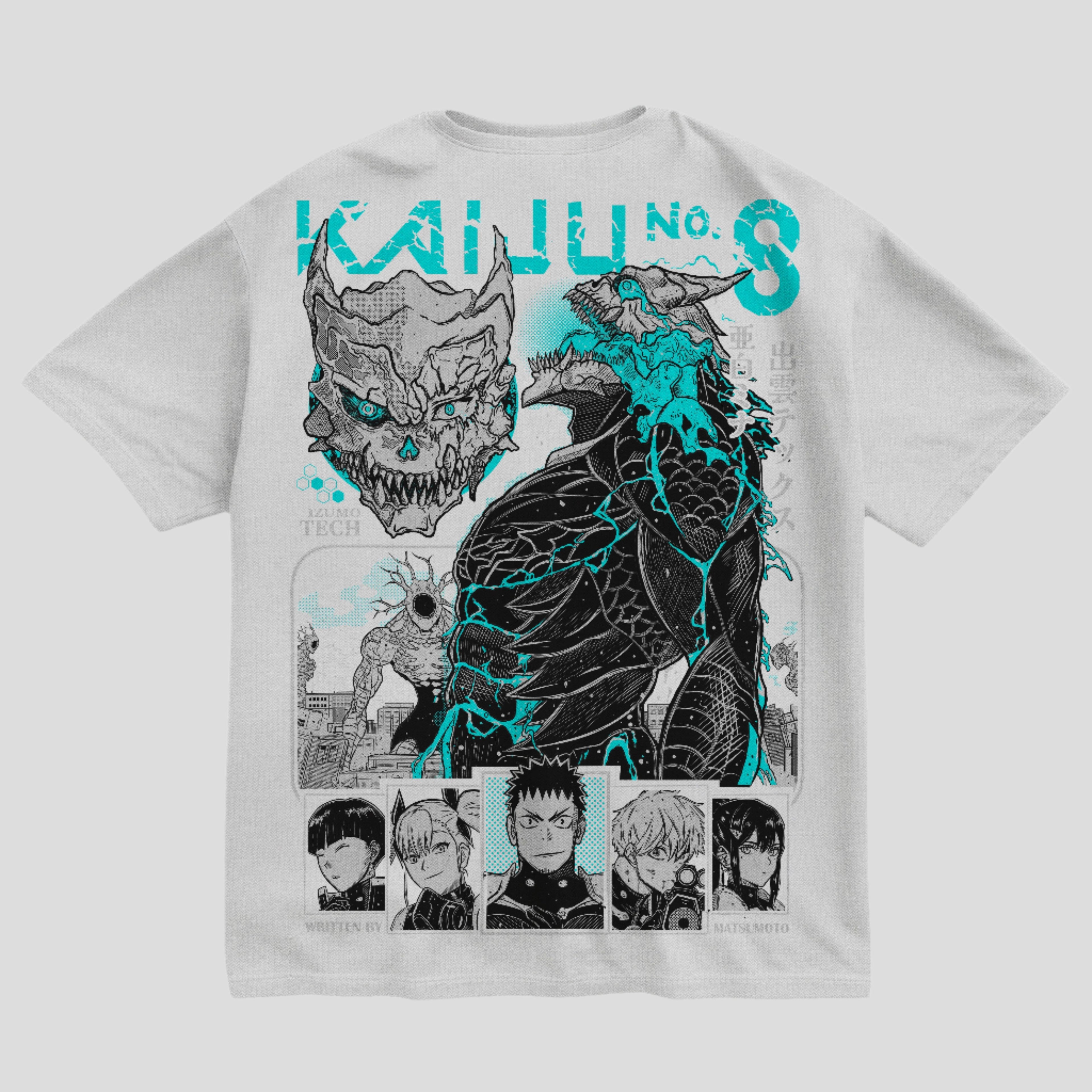 Kaiju No 8 Turq Oversized 250 GSM