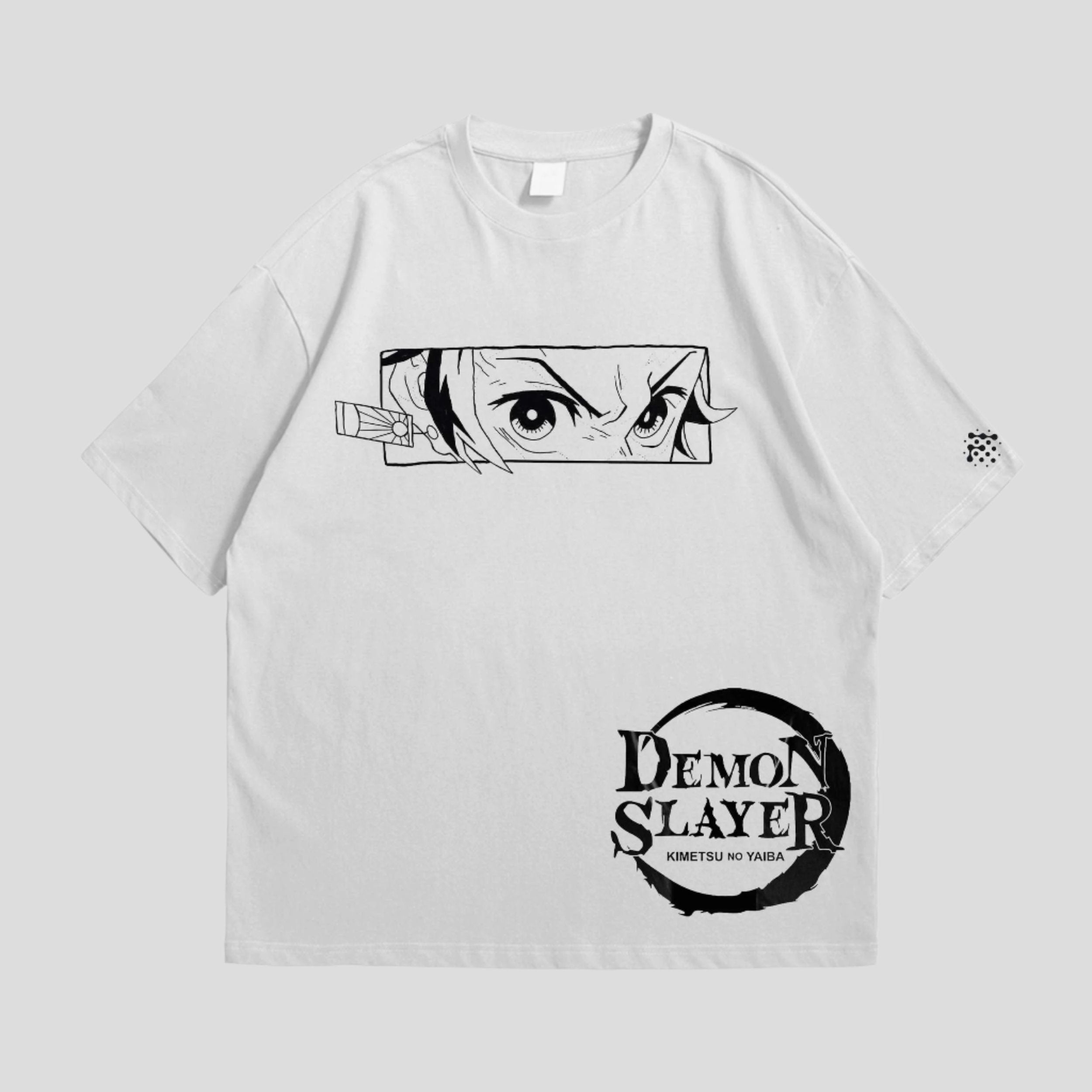 Demon Slayer White Oversized 240 GSM