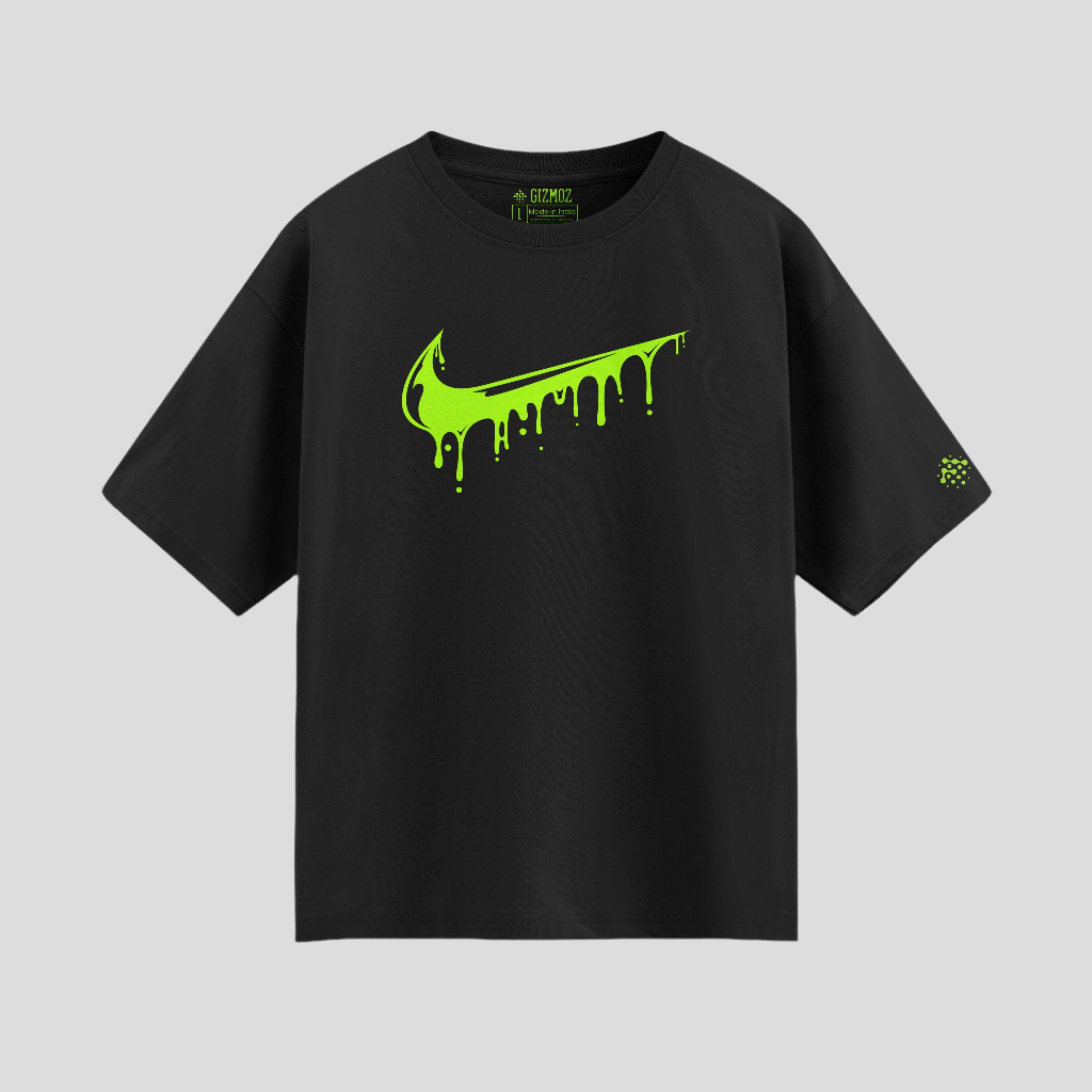 Drip Tick Fluorescent Version Oversized - Tshirt – Gizmoz.in