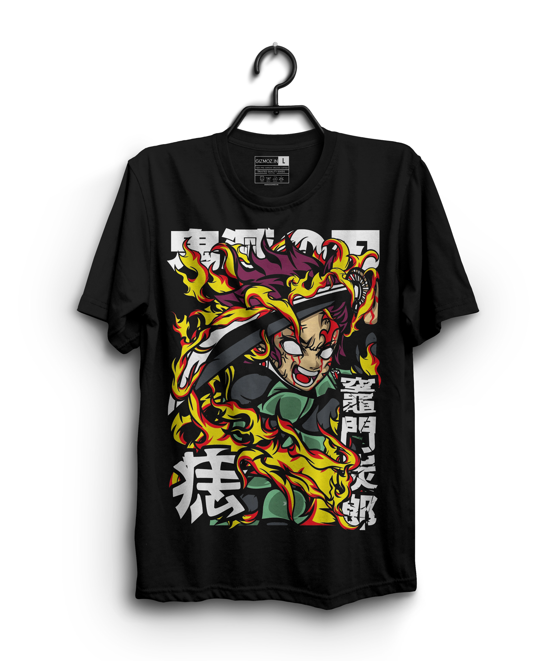 Tanjiro Kamado Fire Demon Slayer Tshirt