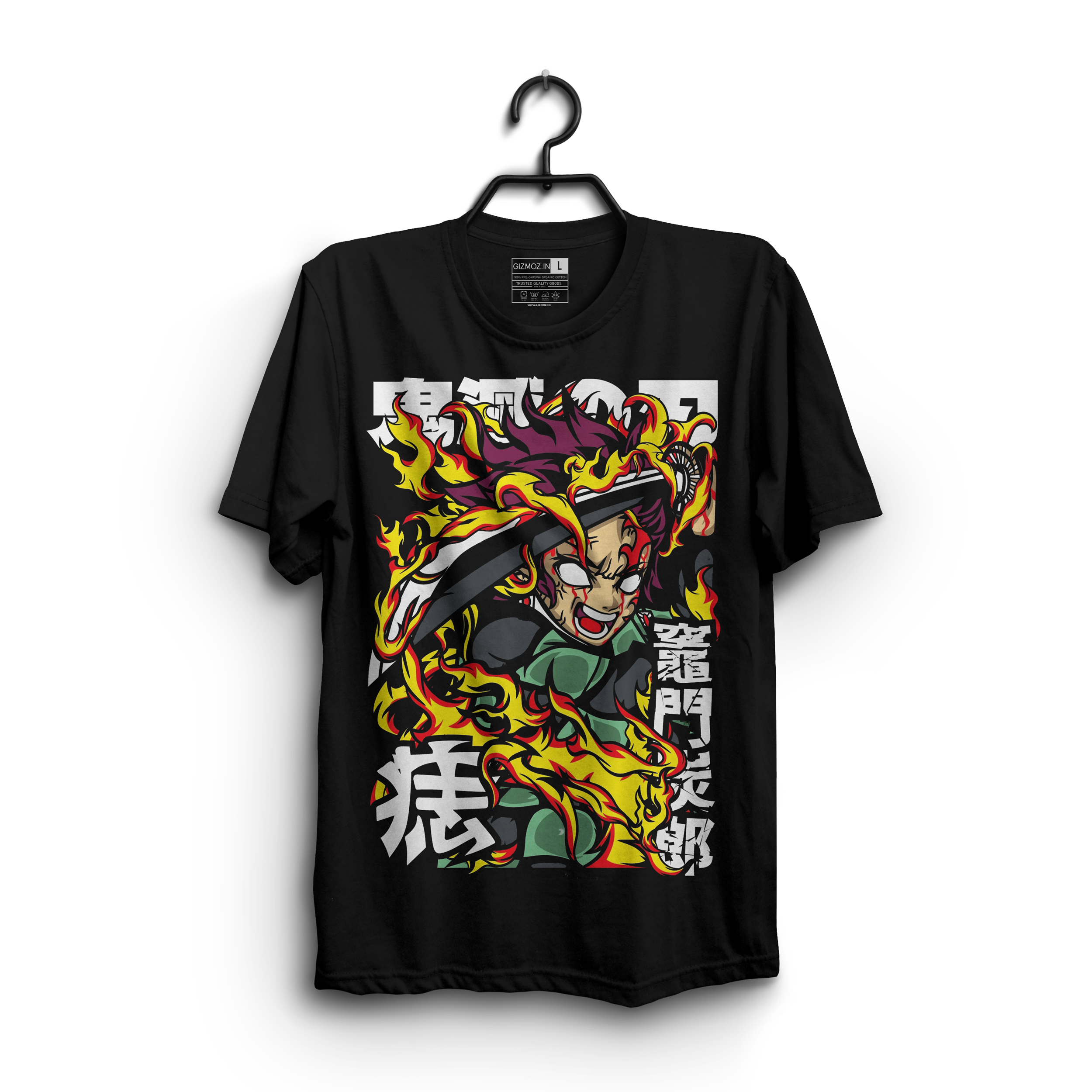 Tanjiro Kamado Fire Demon Slayer Tshirt