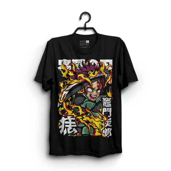 Tanjiro Kamado Fire Demon Slayer Tshirt