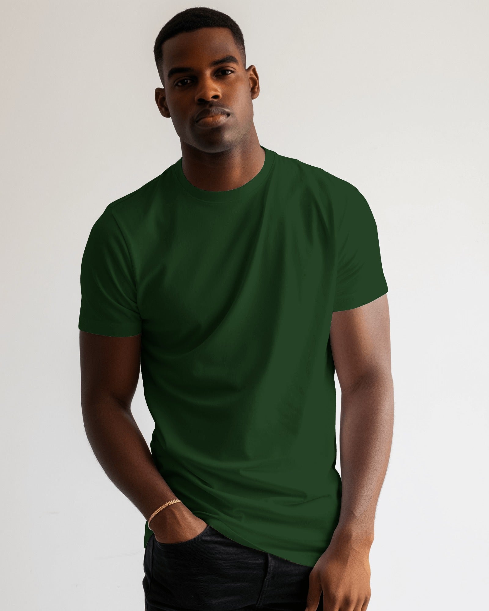 Crew Neck Plain Tshirt