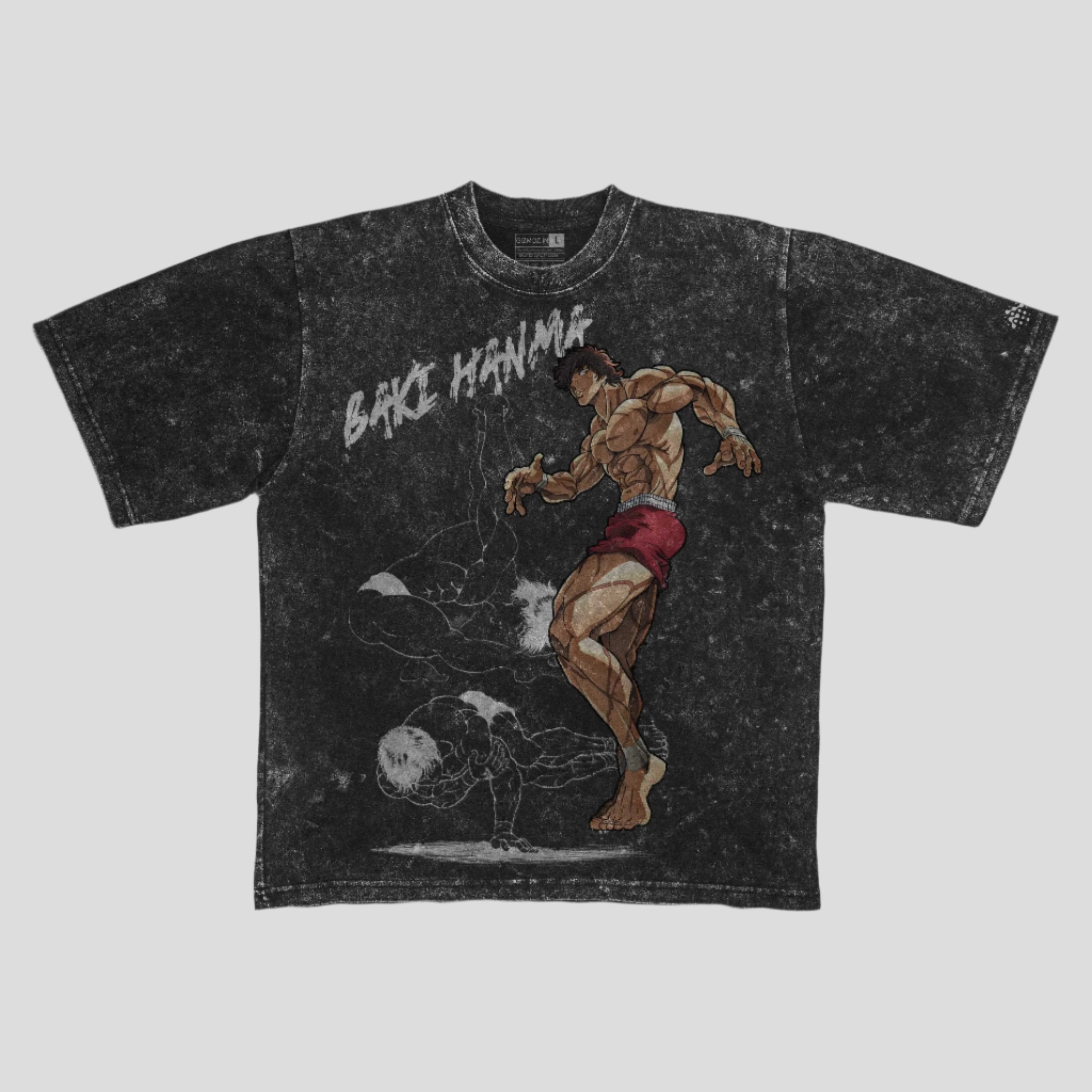Baki Hanma Acid washed Oversized 240 GSM
