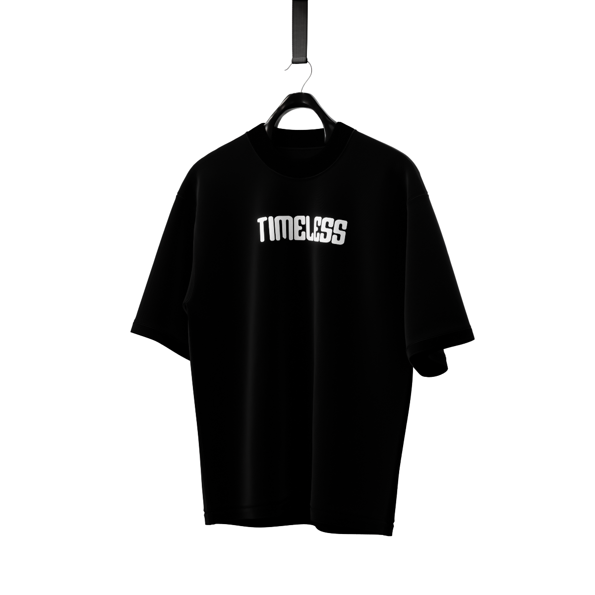 Timeless Black Oversized Streetwear 240GSM Tshirt