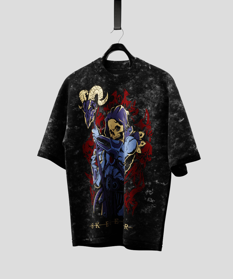 Skeletor Acid washed Oversized 240 GSM