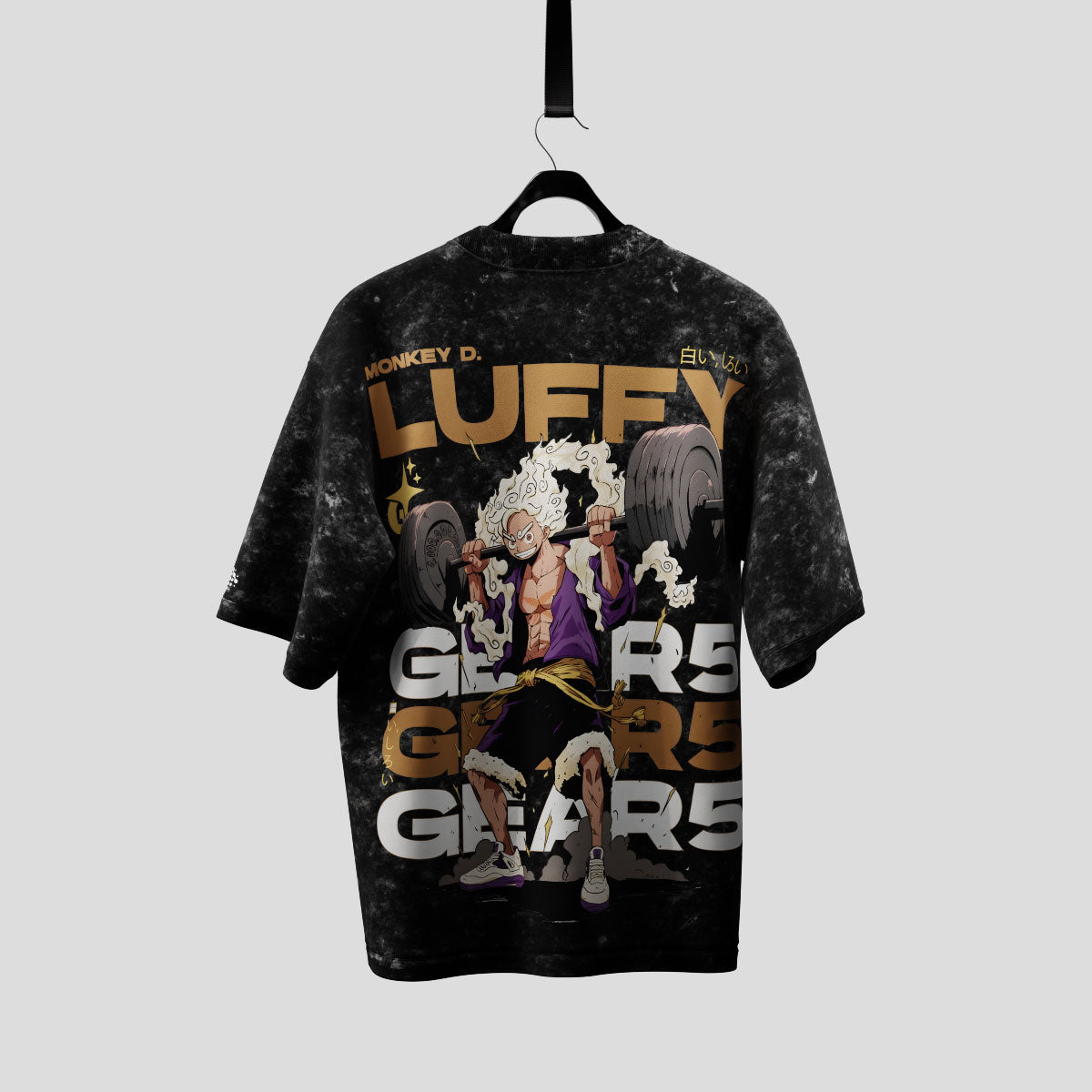 Gym Rat Luffy Acid Wash 240GSM