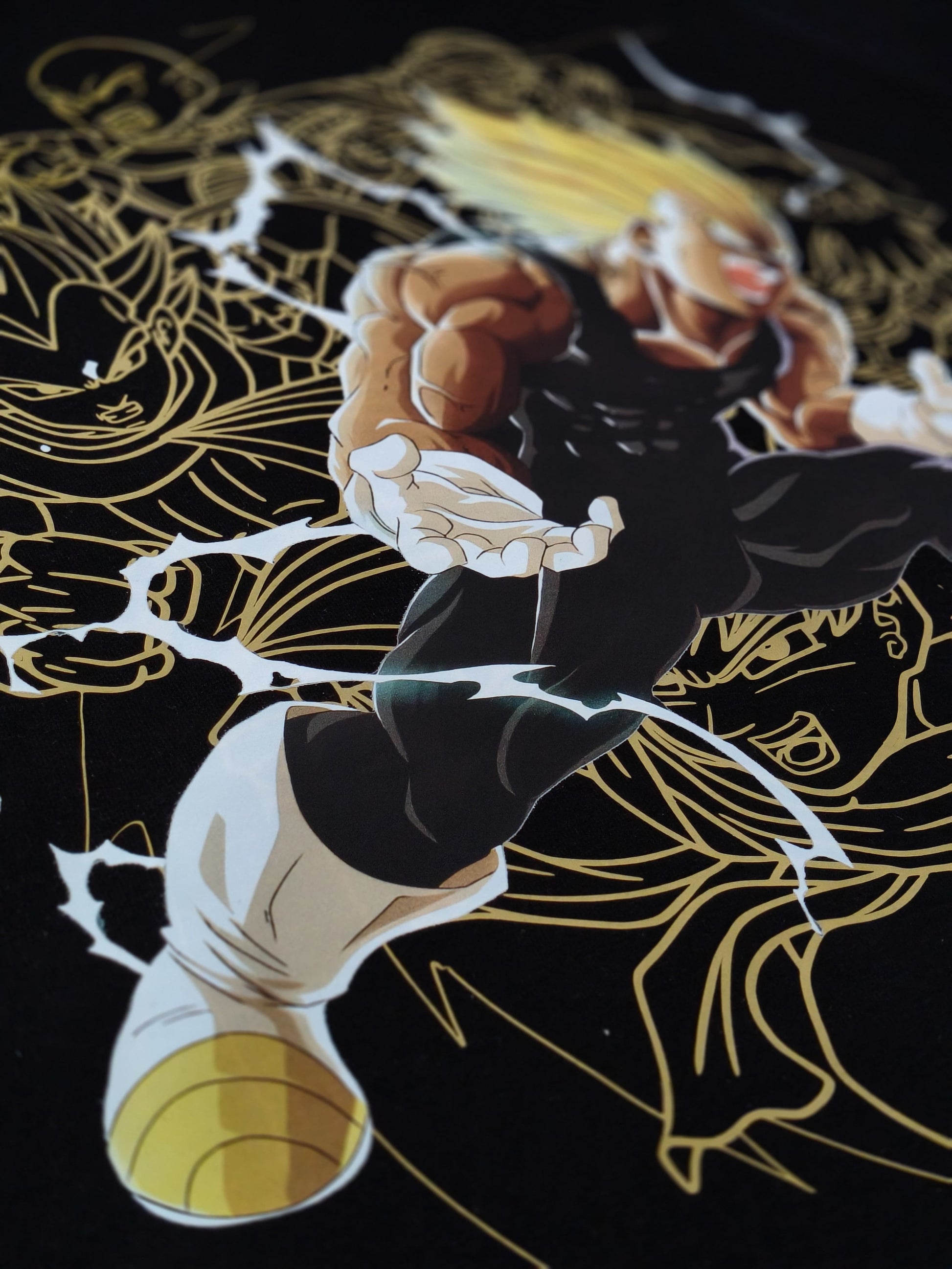 Vegeta Thunder Zipper Hoodie 350 GSM
