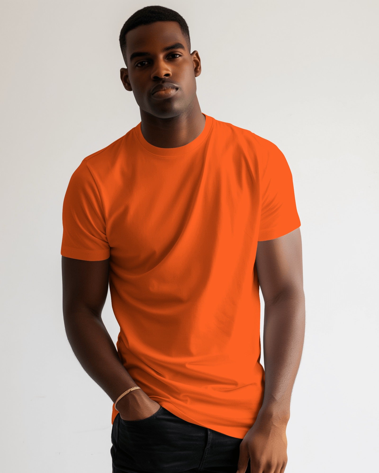 Crew Neck Plain Tshirt