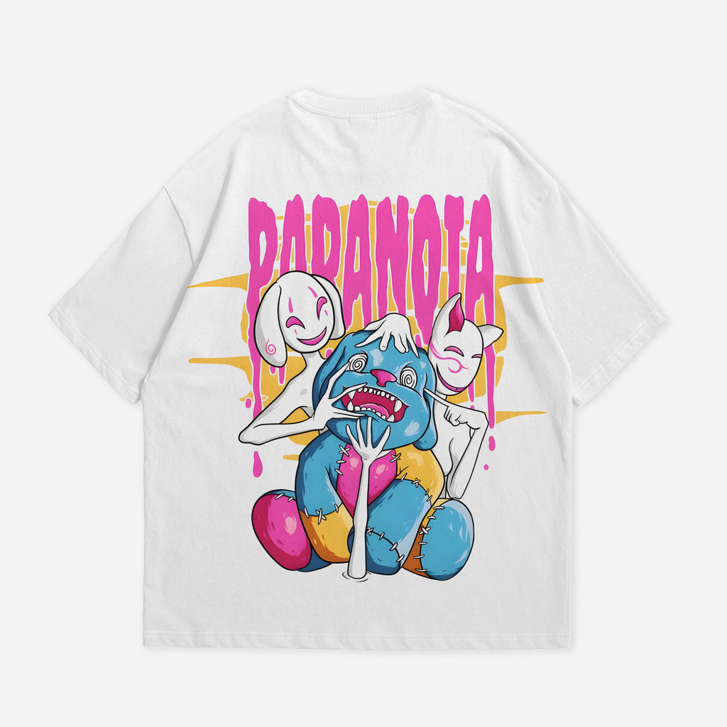 Paranoia Oversized Tshirt 250 GSM White