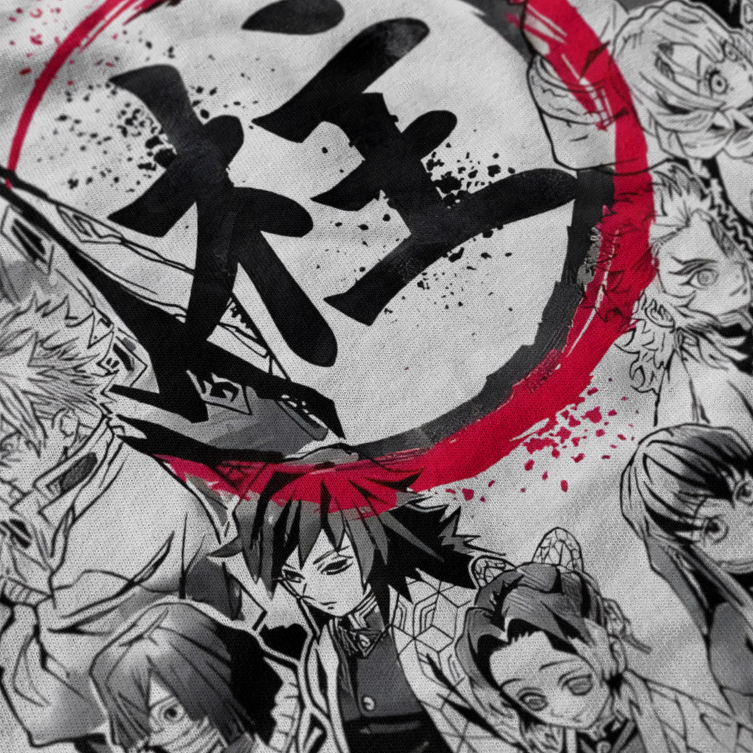 Demon Slayer White Oversized 240 GSM