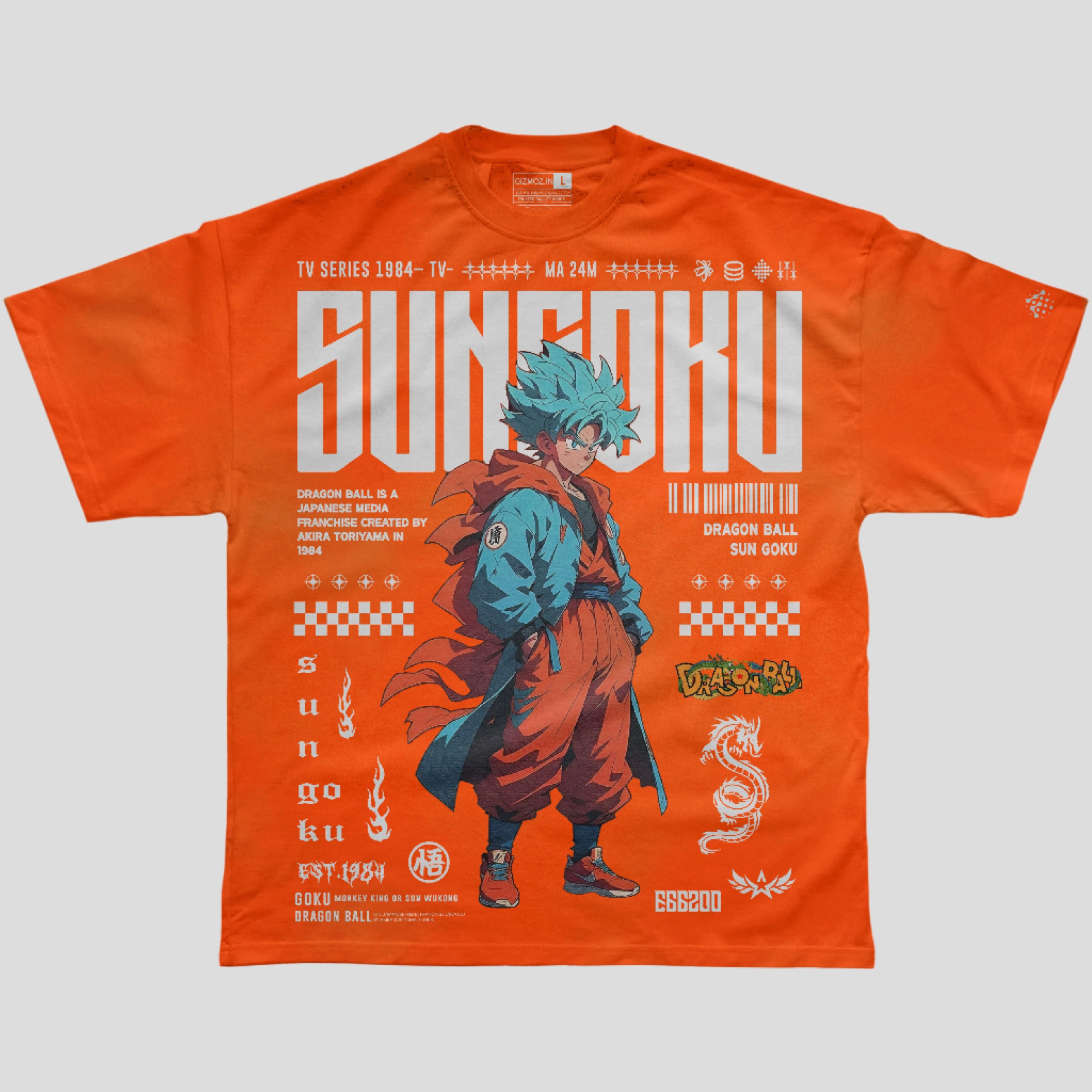 Goku EST 1984 Tshirt Crew Neck