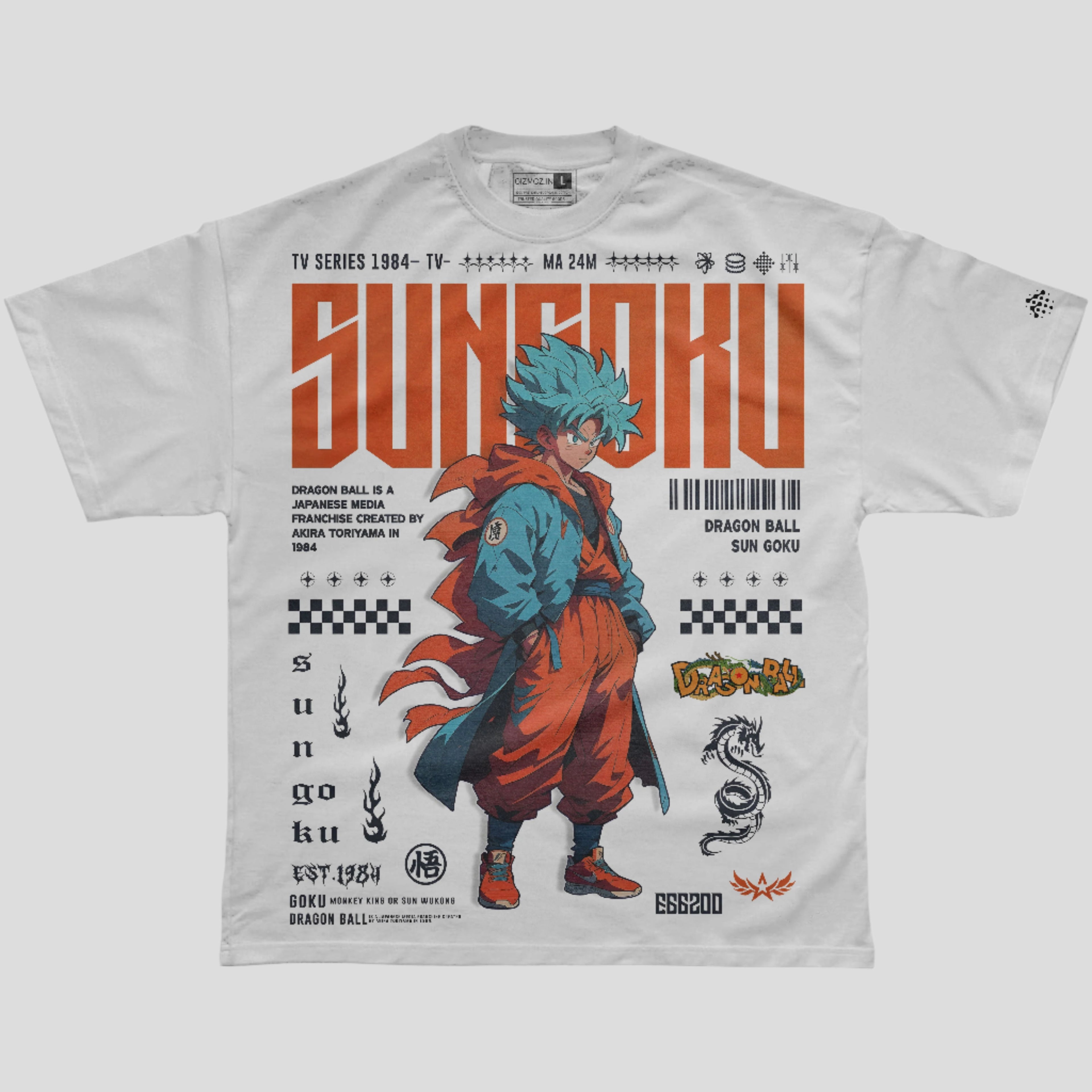 Goku EST 1984 Tshirt Crew Neck