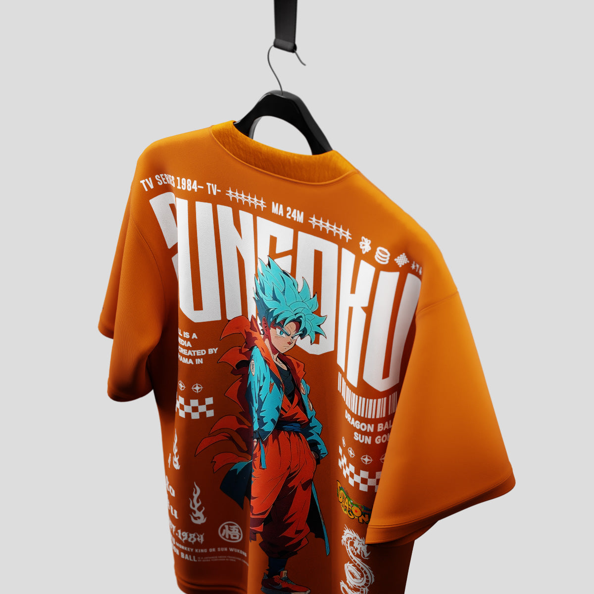 Goku EST 1984 Oversized Tshirt Drop Shoulder 240 GSM