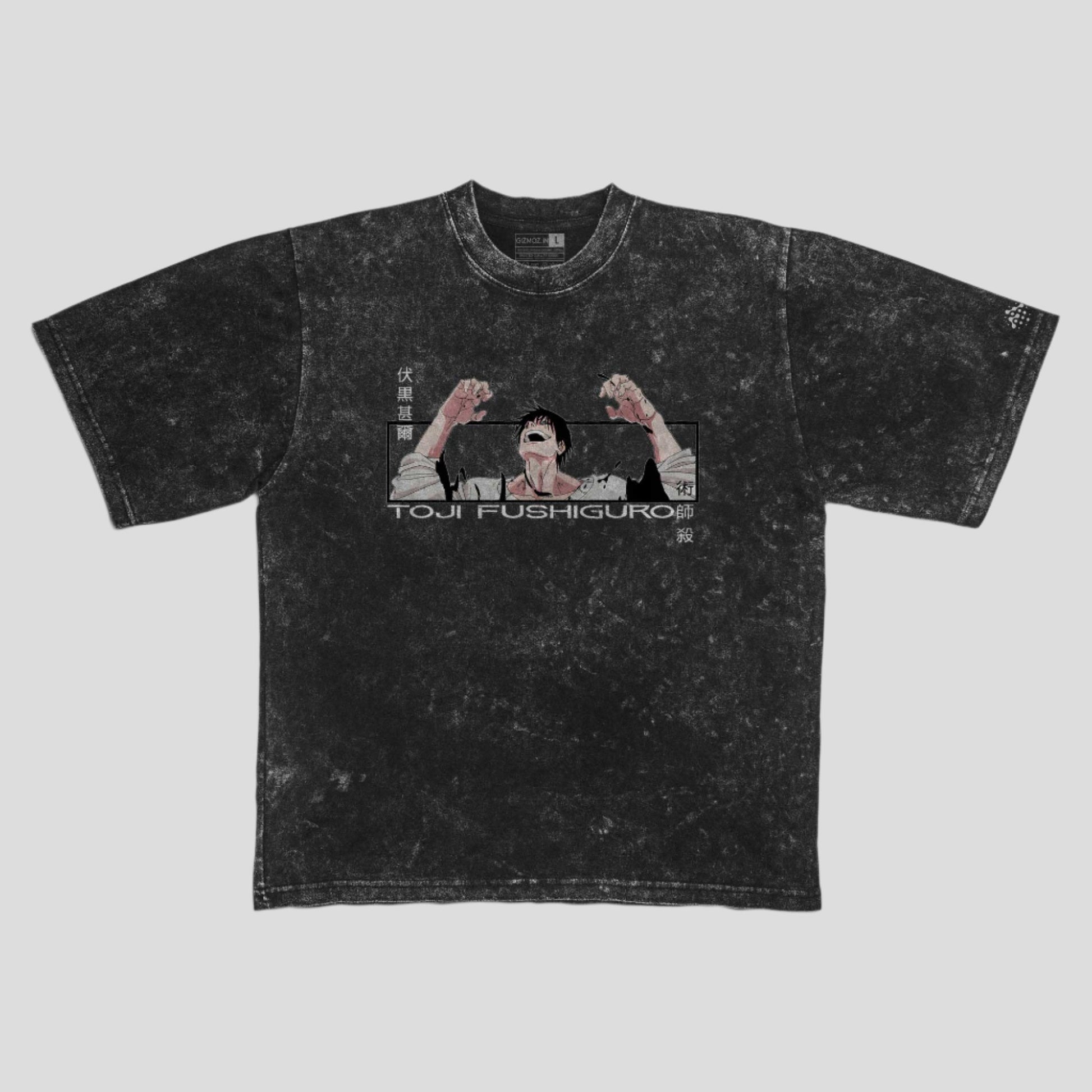 Toji Swords Stone Washed Oversized Tshirt 240 GSM