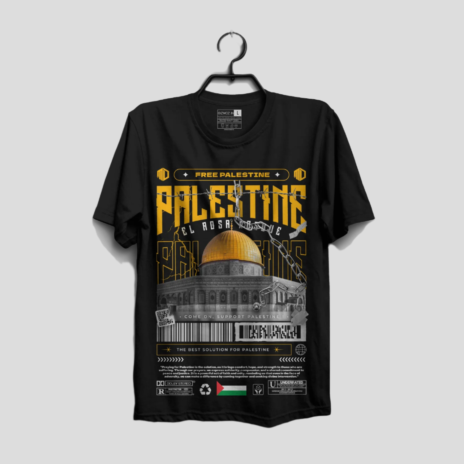 Free Palestine Yellow Version