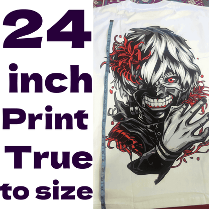Tokyo Ghoul oversized Anime Tshirt White Edition