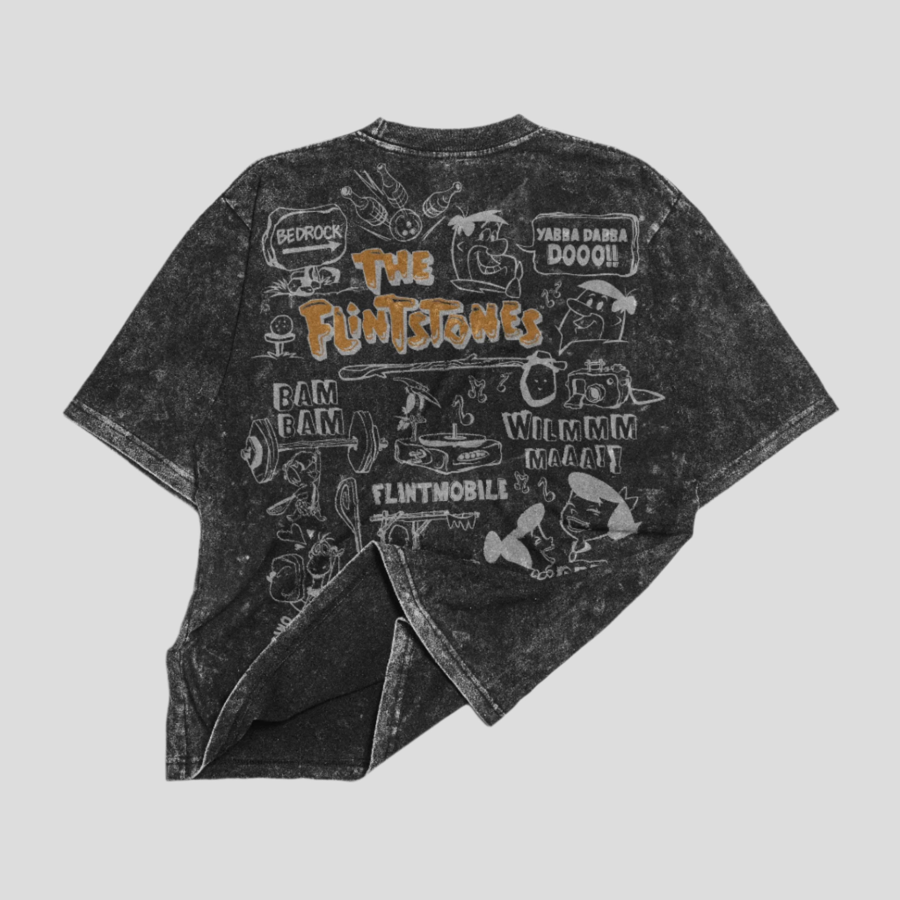 The Flintstones Acid Washed Oversized 240 GSM