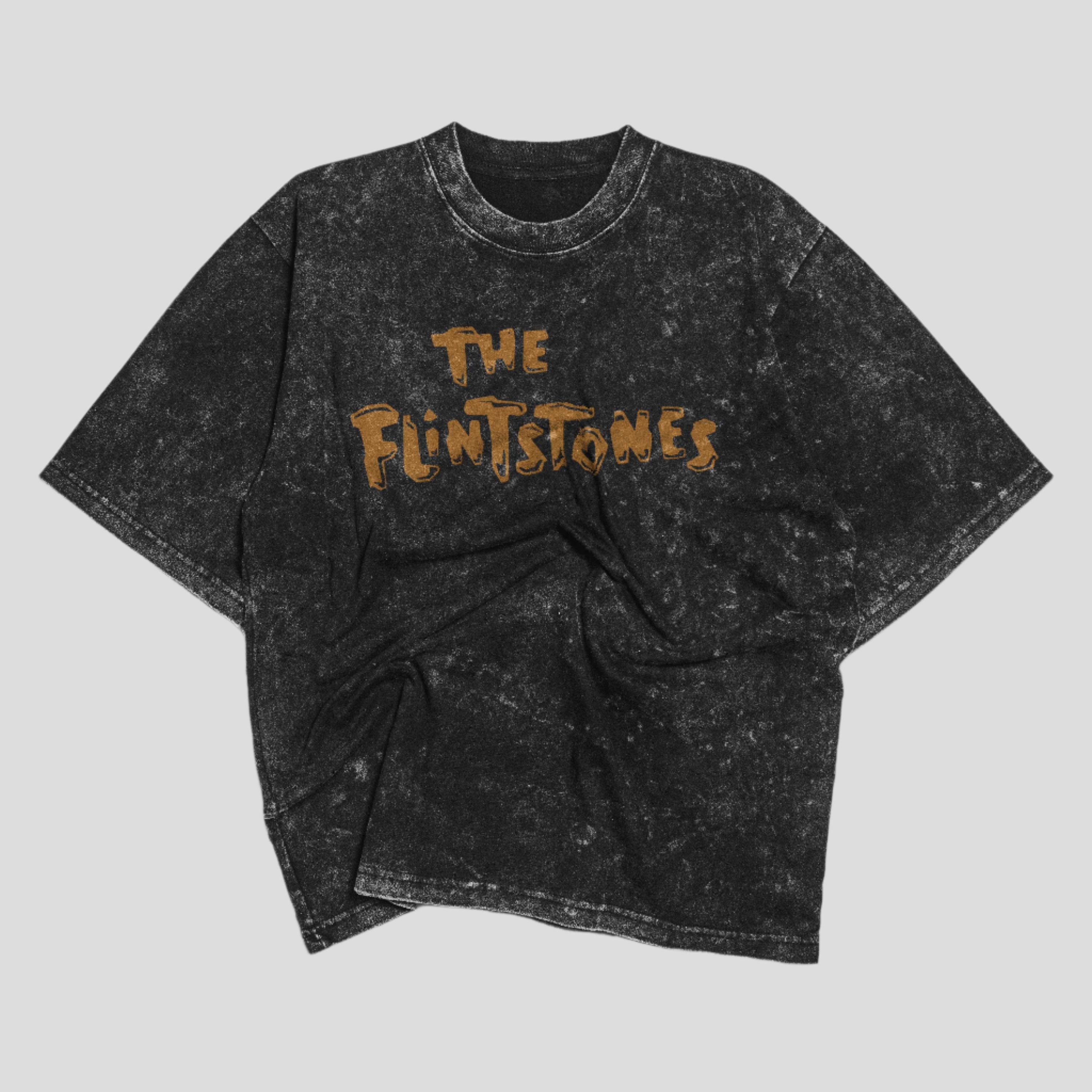 The Flintstones Acid Washed Oversized 240 GSM