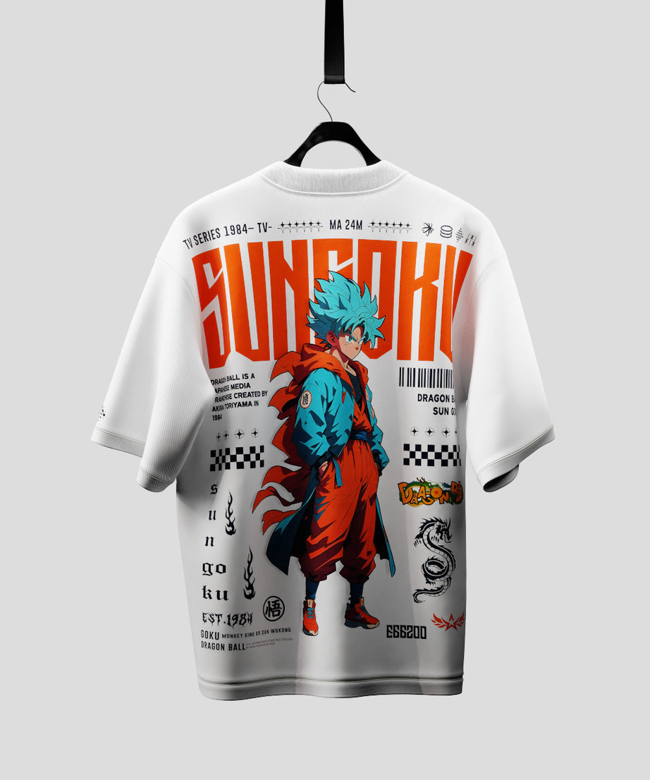 Goku EST 1984 Oversized Tshirt Drop Shoulder 240 GSM