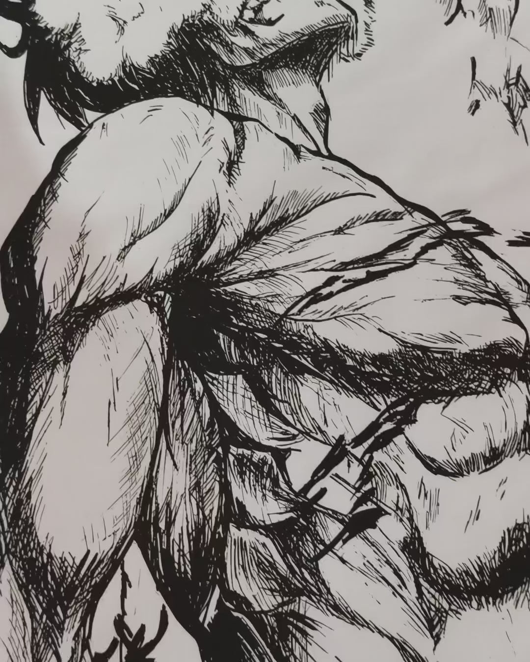 Attack Titan White Oversized 240 GSM