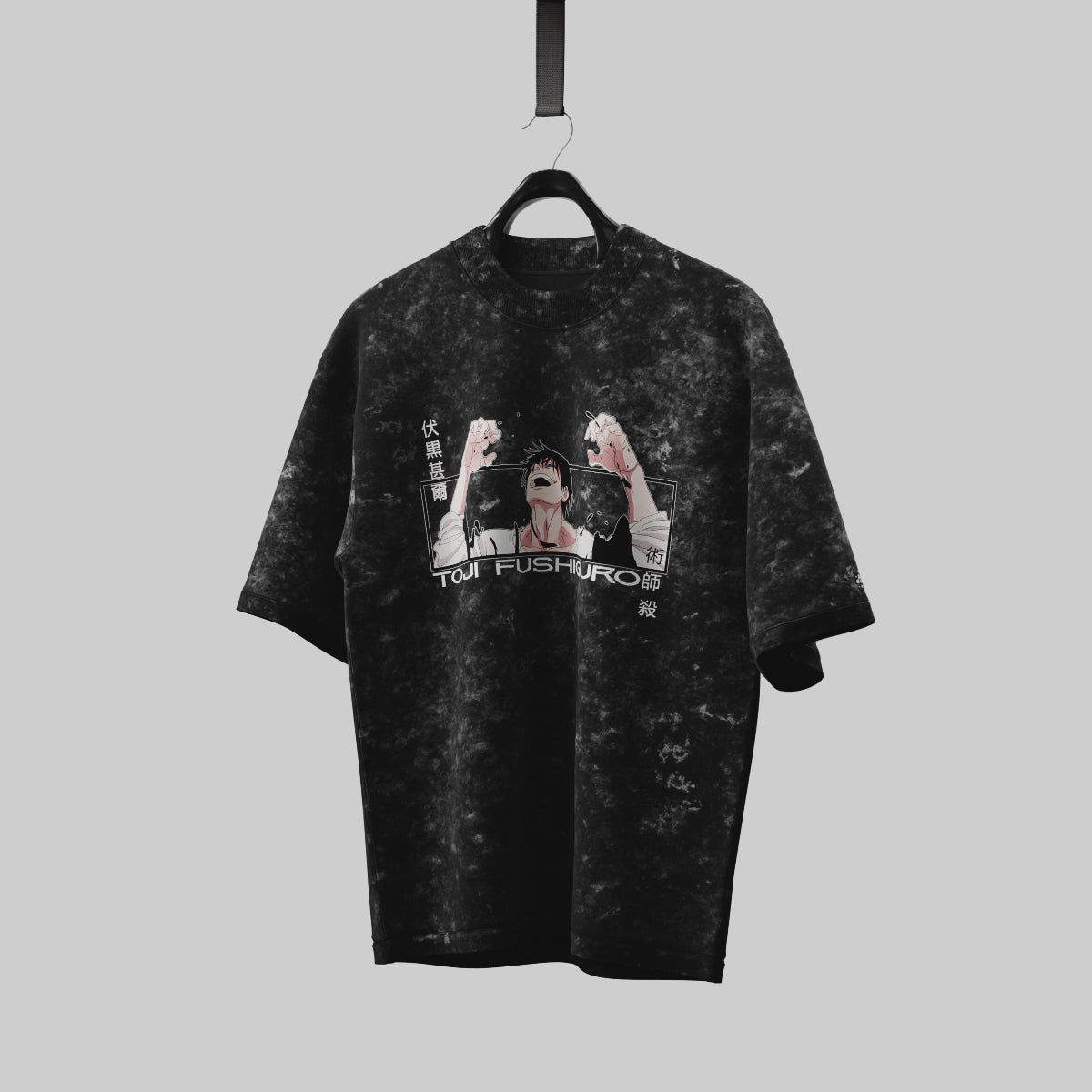 Toji Swords Stone Washed Oversized Tshirt 240 GSM