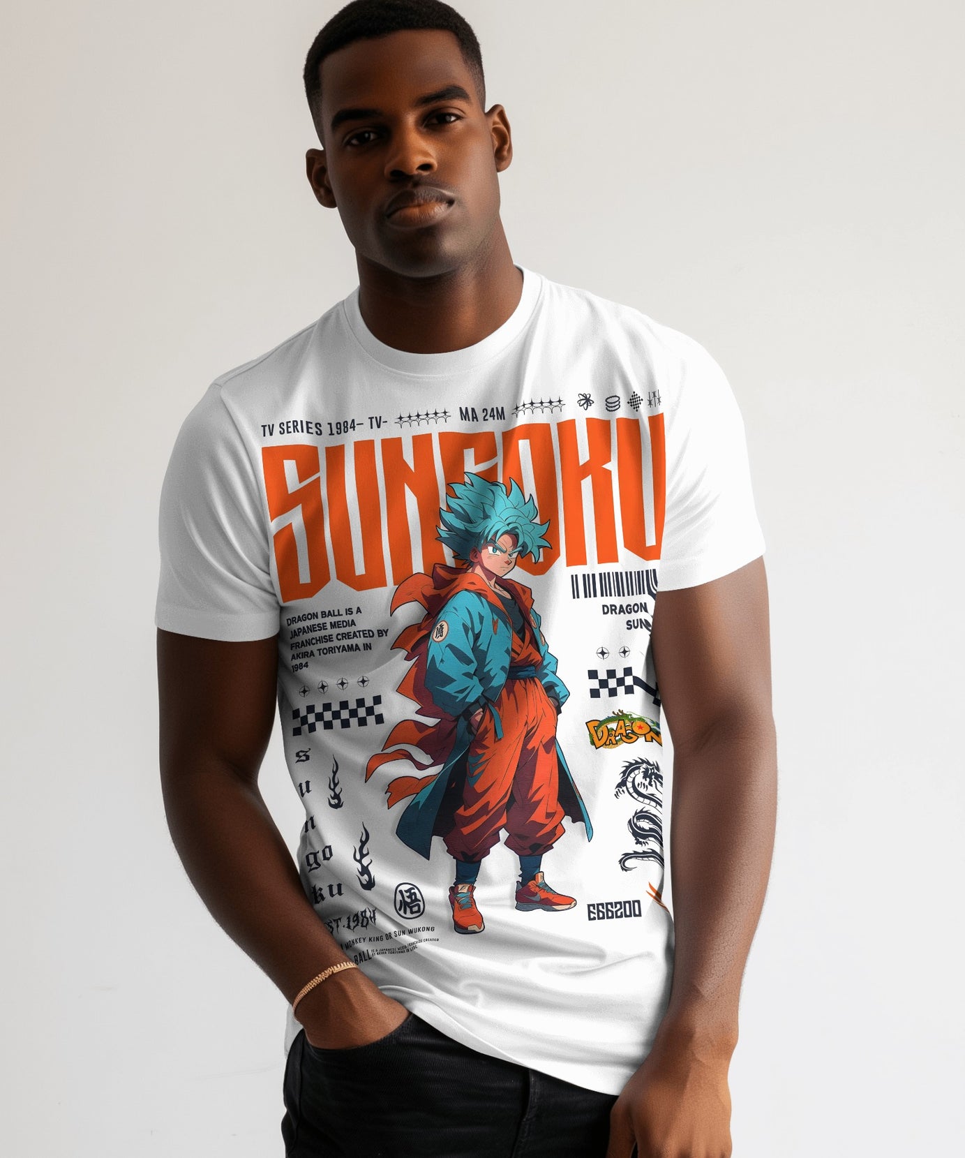 Goku EST 1984 Tshirt Crew Neck