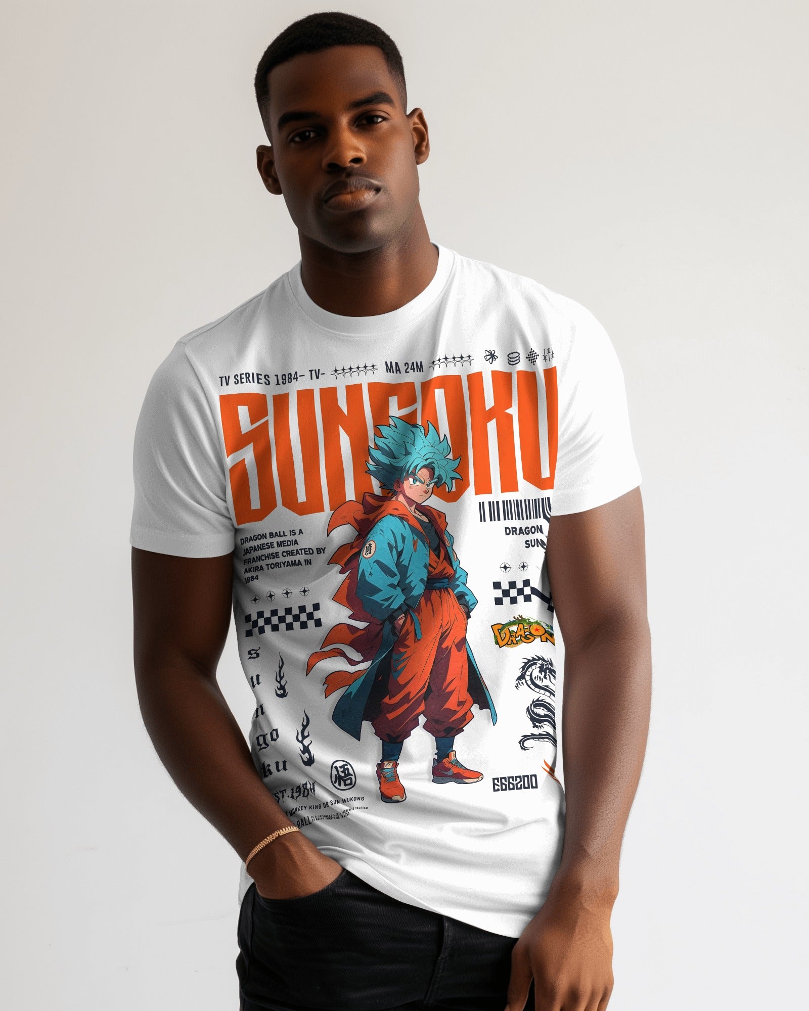 Goku EST 1984 Tshirt Crew Neck