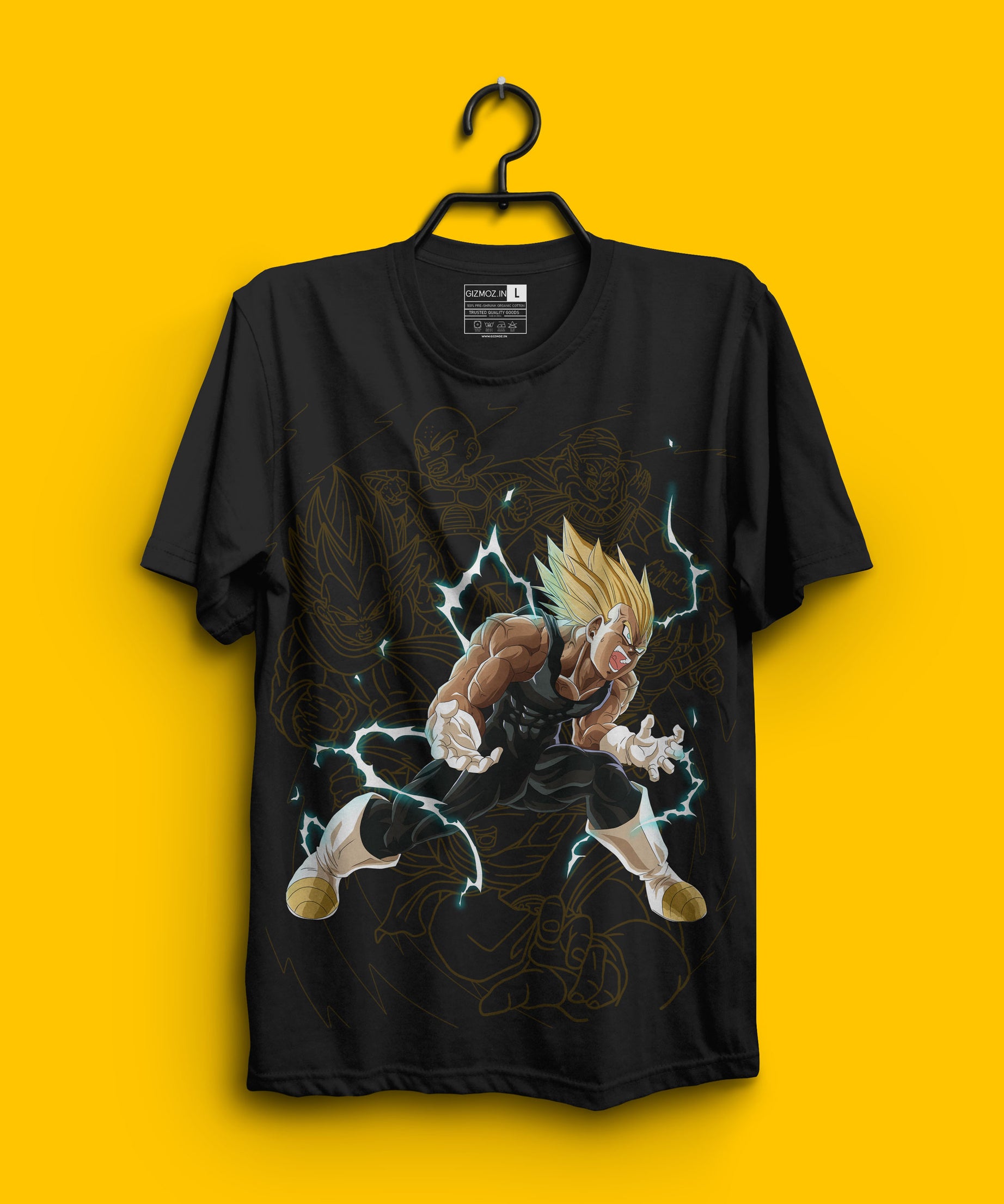 Vegeta Thunder Tshirt