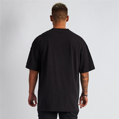 Basic Cotton Oversized Black Tshirt - Gizmoz.in