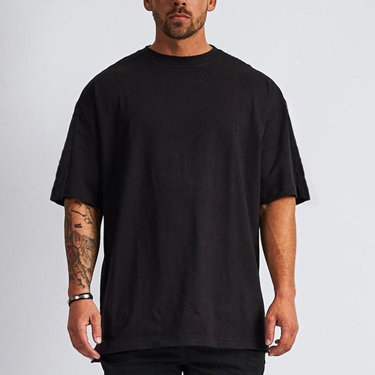 Basic Cotton Oversized Black Tshirt - Gizmoz.in