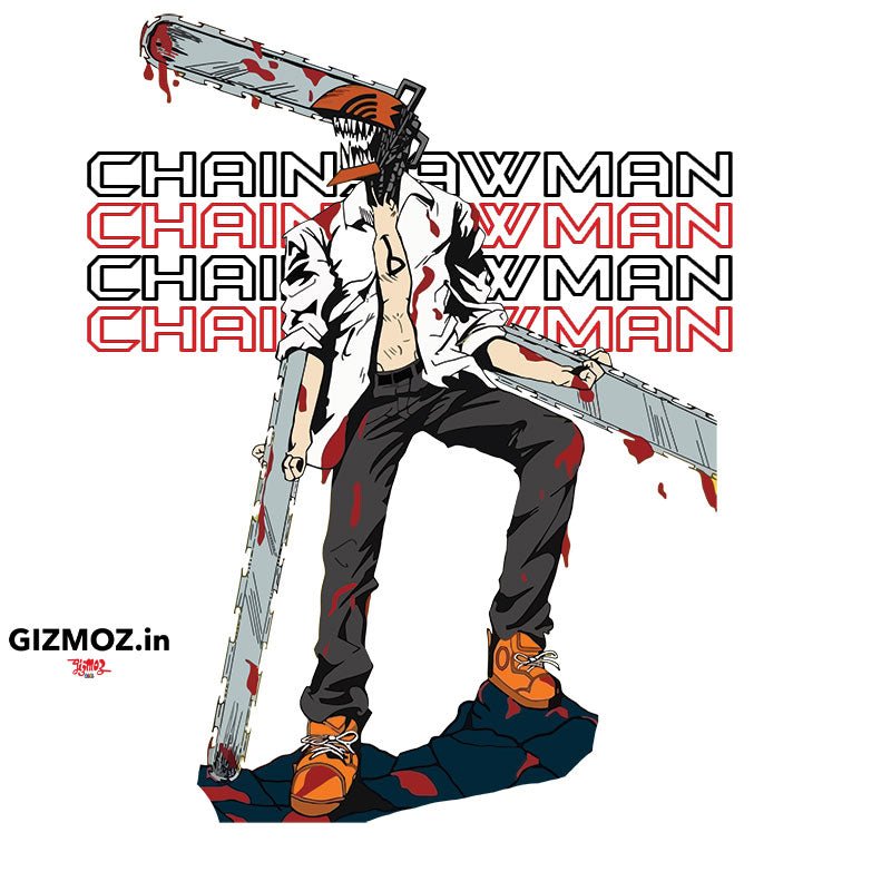ChainSaw man oversized Tshirt - Gizmoz.in