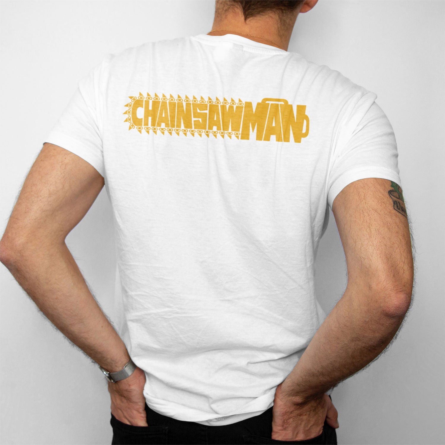Chainsaw man Regular White Tshirt - Gizmoz.in