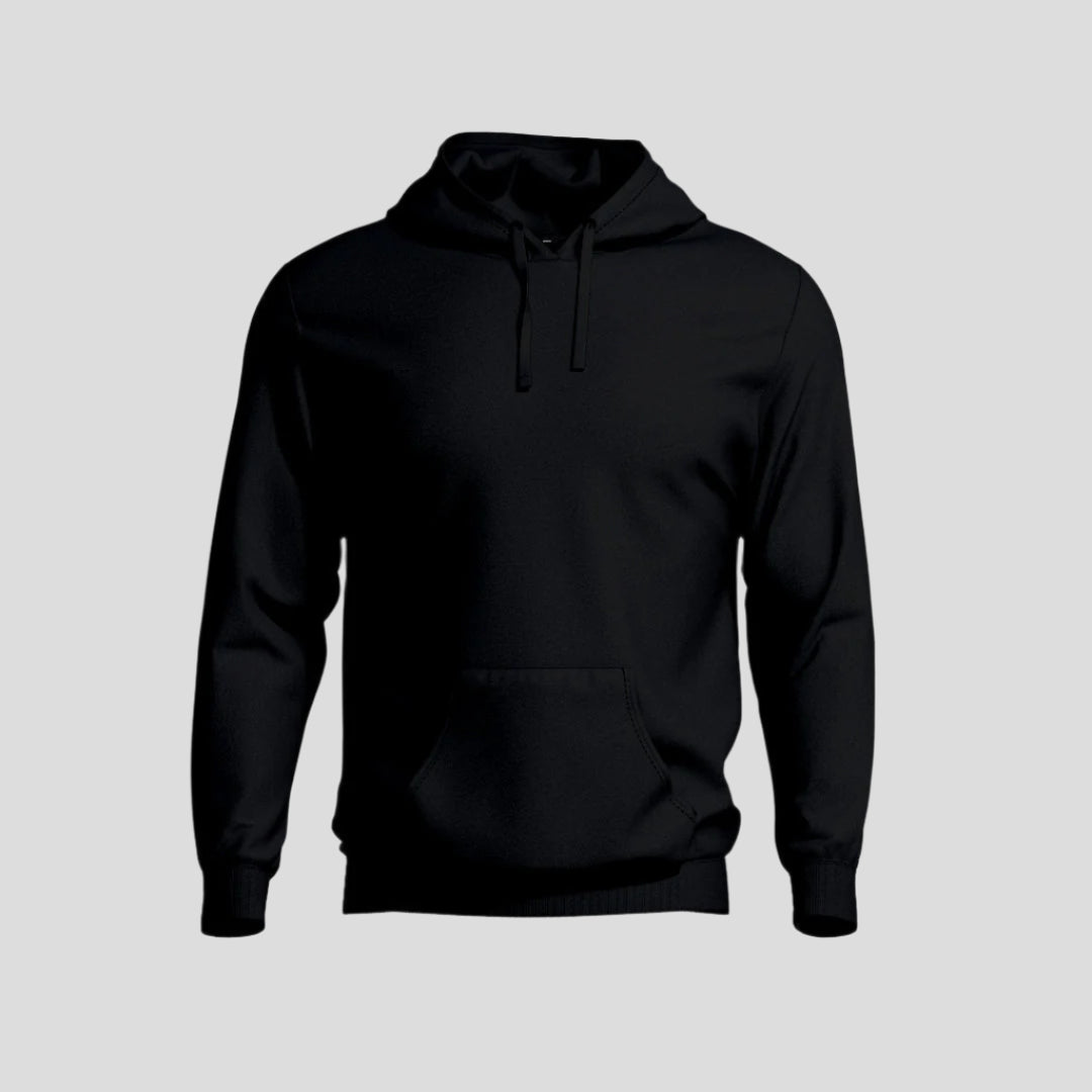 Dense Black Hoodie 320 GSM - Gizmoz.in