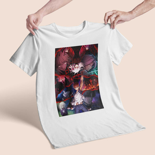 Fate heaven's feel Poster Regular Tshirt White - Gizmoz.in