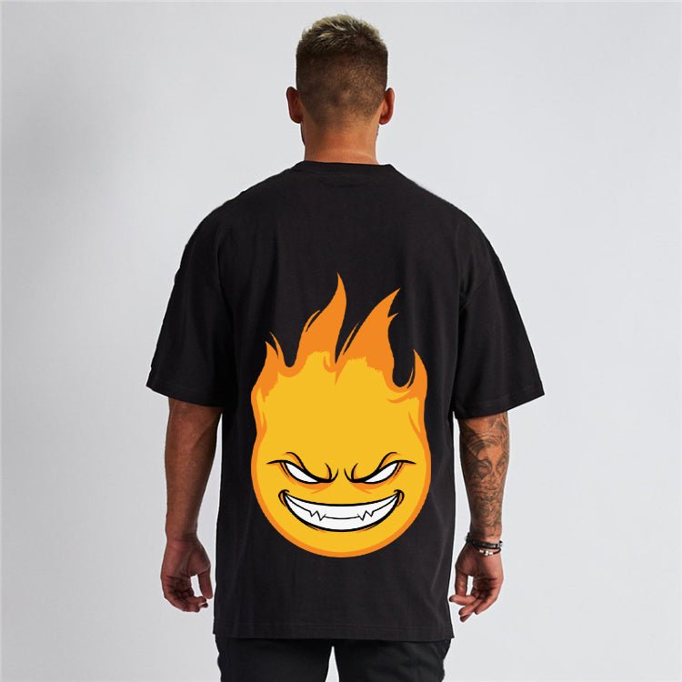 Flame Drip Oversized - Tshirt - Gizmoz.in