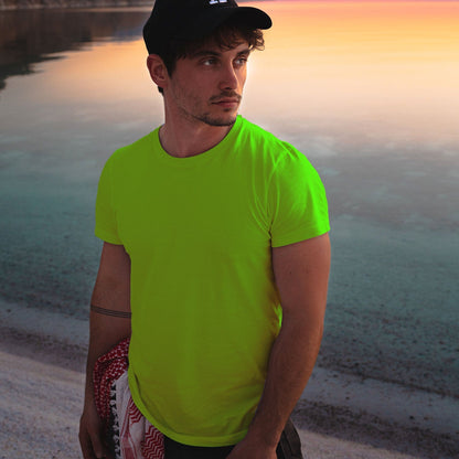 Fluorescent Sports Fit Tshirt 180 GSM - Gizmoz.in