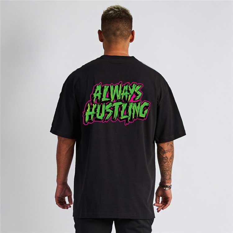 Hustling Drip Oversized - Tshirt - Gizmoz.in